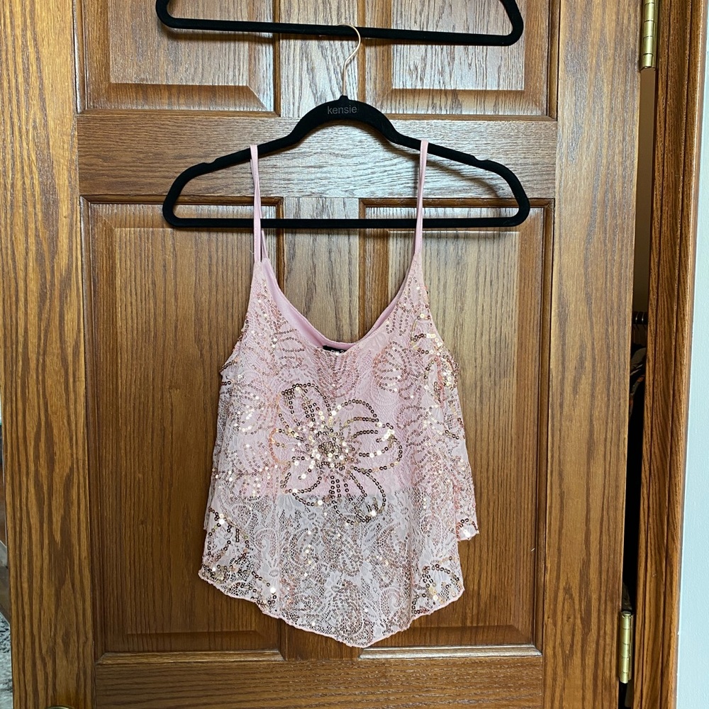 Pink Sparkle Tank Top